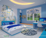 Phòng ngủ bé trai màu xanh lam- PNTE02
